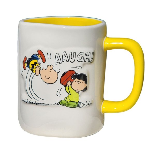 Rae Dunn Other - Rae Dunn Ceramic Coffee Mug Double Sided Football Season Design 16 oz